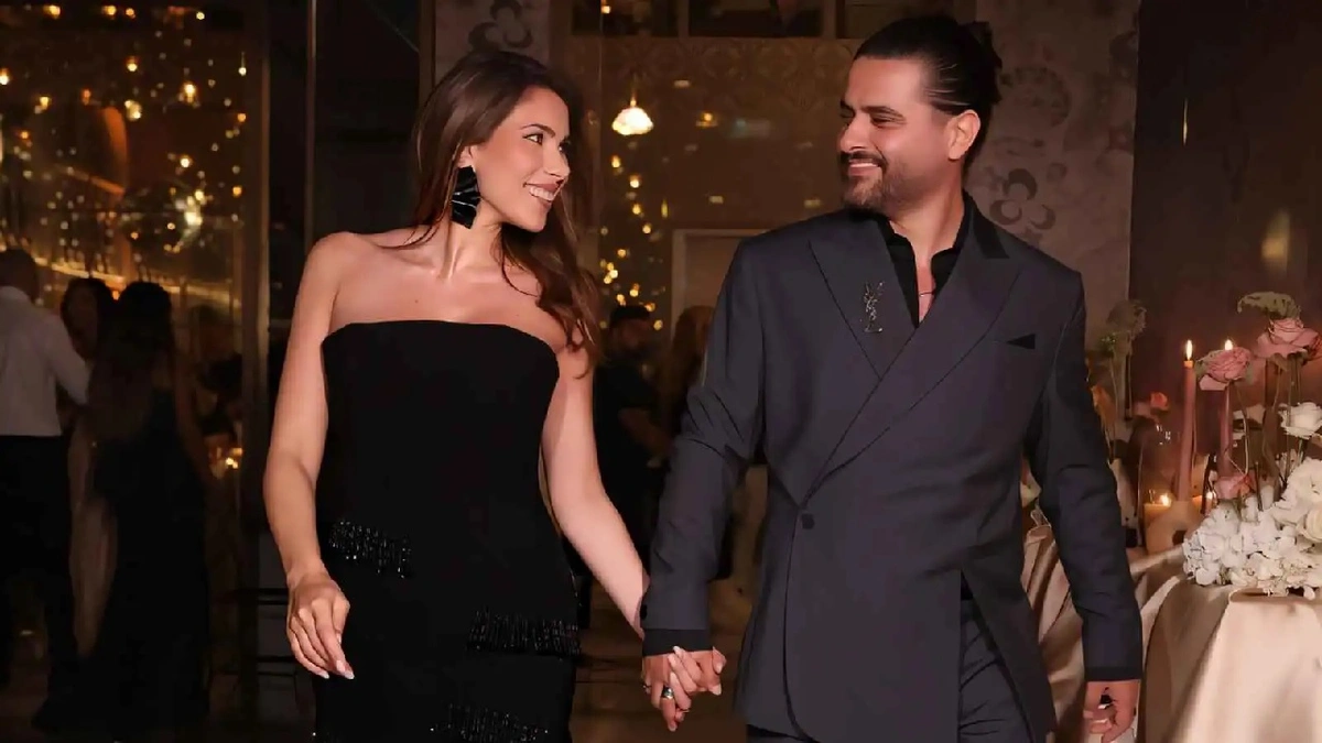 ناصيف زيتون ودانييلا رحمة يرزقان بطفلهما الأول إلياس.. فيديو