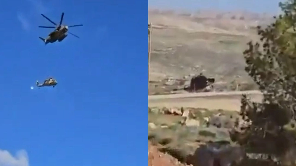 سقوط مروحية إسرائيلية من طراز بلاك هوك قرب الضفة الغربية.. فيديو