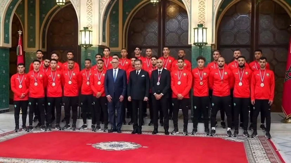 الأمير مولاي رشيد يستقبل منتخب المغرب وصيف كأس أمم إفريقيا .. صورة