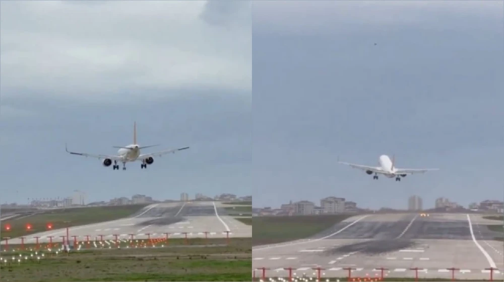 رياح شديدة بإسطنبول تلغي هبوط طائرة وتؤخر الرحلات.. فيديو