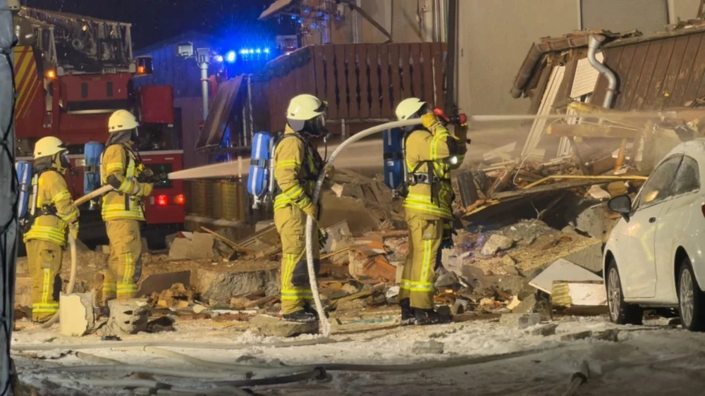 تدمير مبنى سكني بسبب انفجار مروع بألمانيا