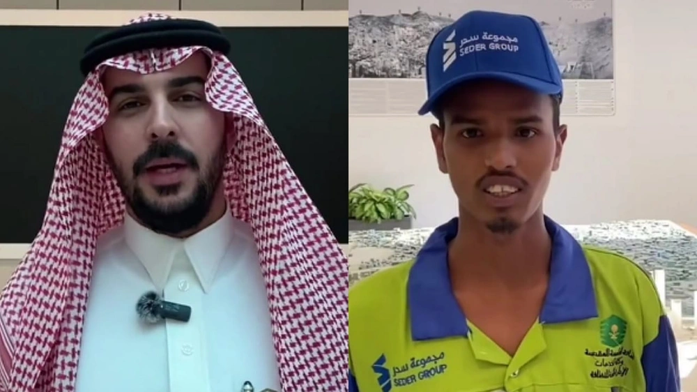 أمانة مكة تكرم أبون أبو بكر رجل النظافة البنجلاديشي لموقفه الإنساني .. فيديو