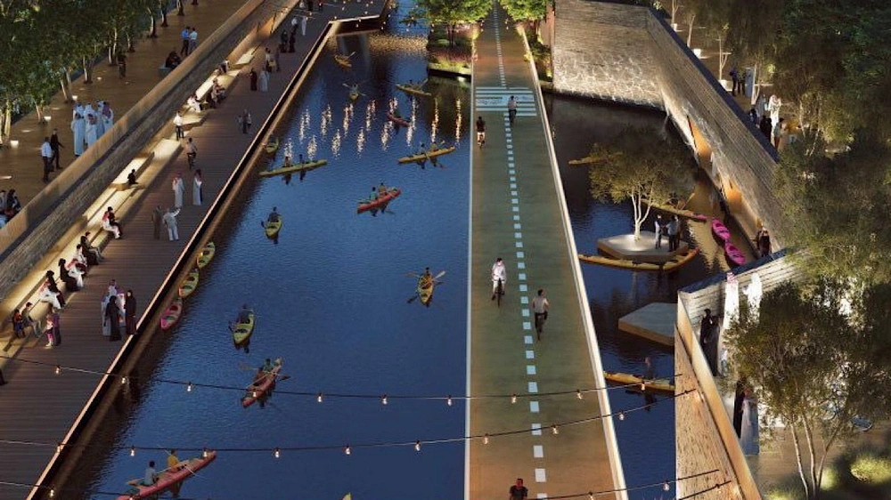 تقدم متسارع في أعمال منطقة الوادي ضمن مشروع المسار الرياضي.. صور