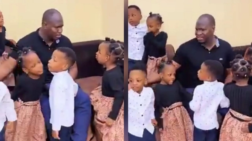 عائلة من مالي تدخل غينيس بإنجاب 9 أطفال من حمل واحد .. فيديو