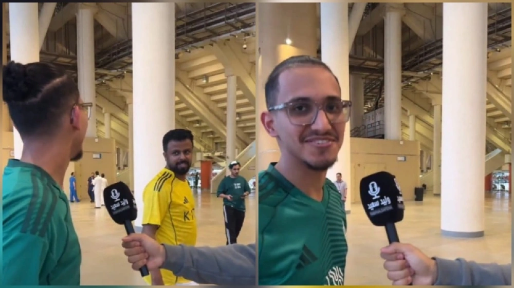 مشجعو الأهلي والنصر يتبادلون المزاح قبل الكلاسيكو.. فيديو