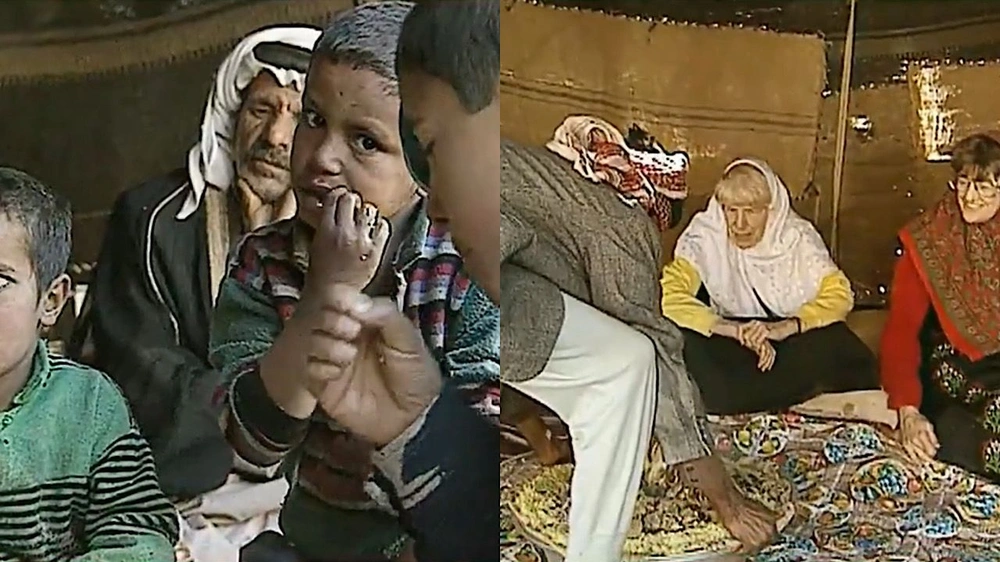 مقطع نادر يظهر كرم الضيافة وحياة البدو في الصحراء قبل 29 عامًا  .. فيديو