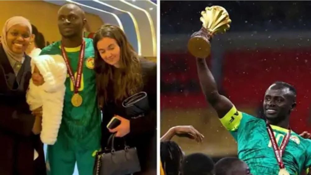 زوجة ماني تخطف الأنظار بعد التتويج  بكأس الأمم الإفريقية..فيديو