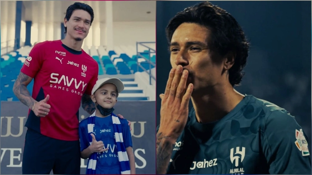 نونيز يحقق حلم طفل بإهدائه هدفه مع الهلال .. فيديو