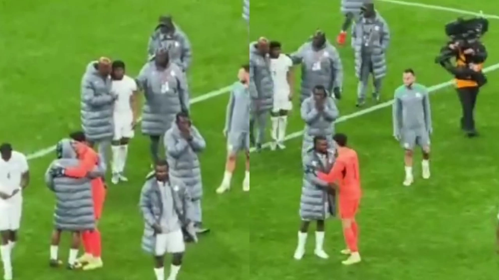 بونو يواسي أوسيمين بعد الفوز على نيجيريا وتأهل المغرب للنهائي .. فيديو