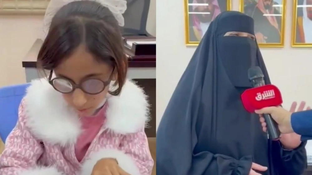 مديرة مدرسة ترفض النقل وتبقى مع طفلة كفيفة رغم بعد المدرسة 150 كم.. فيديو