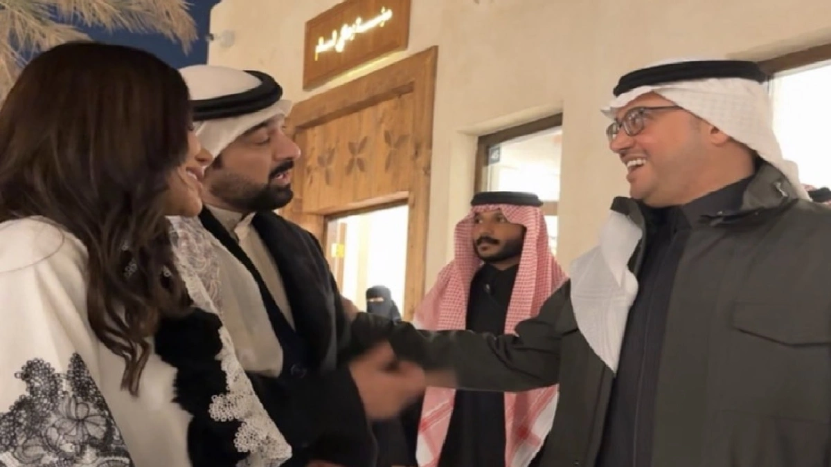 إلهام الفضالة وشهاب جوهر يلتقيان الأمير سعود بن طلال.. صور