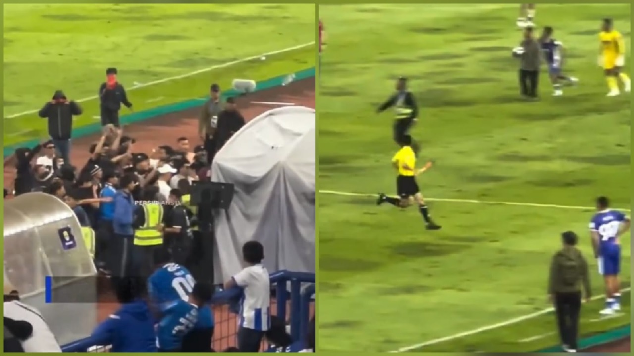 لحظة خروج الحكم ماجد الشمراني بعد هجوم جماهير بيرسيب.. فيديو