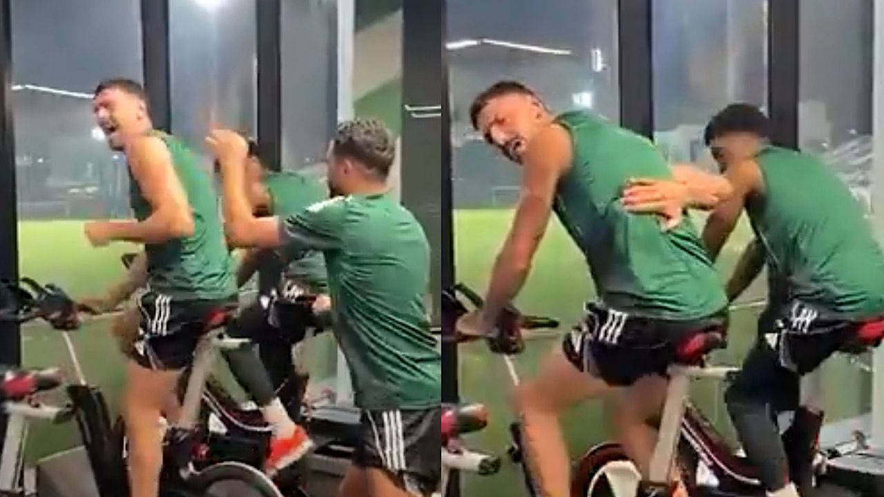 رياض محرز يمزح مع ديميرال خلال التمارين والأخير: مجنون.. فيديو