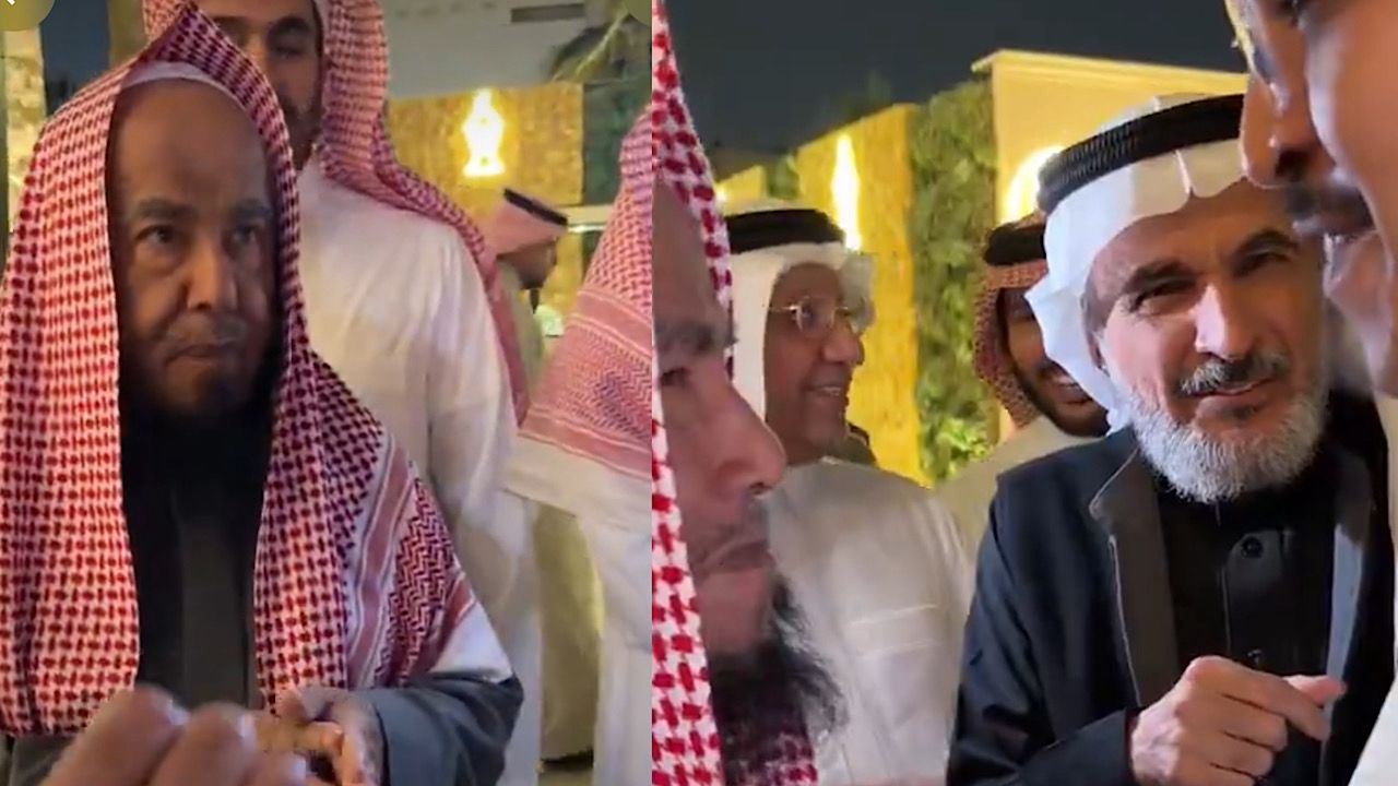 الشيخ عبدالله المطلق يمازح محمد الدريم: الحين أبوك ميت زوجني أمك.. فيديو