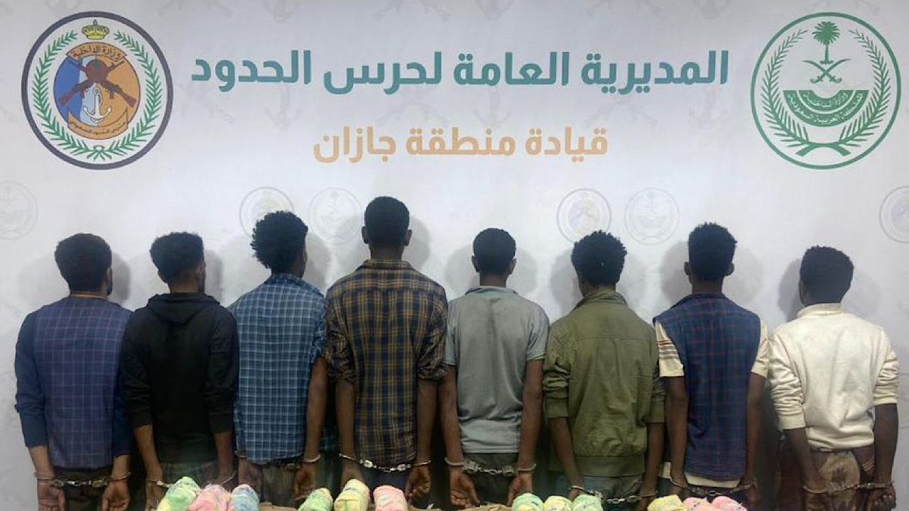 إحباط محاولتي تهريب مخدرات في جازان ونجران والقبض على 9 متهمين