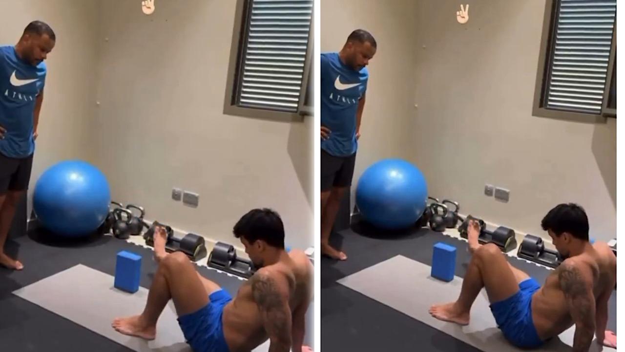 ليوناردو يواصل تدريباته الانفرادية بعد استبعاده .. فيديو