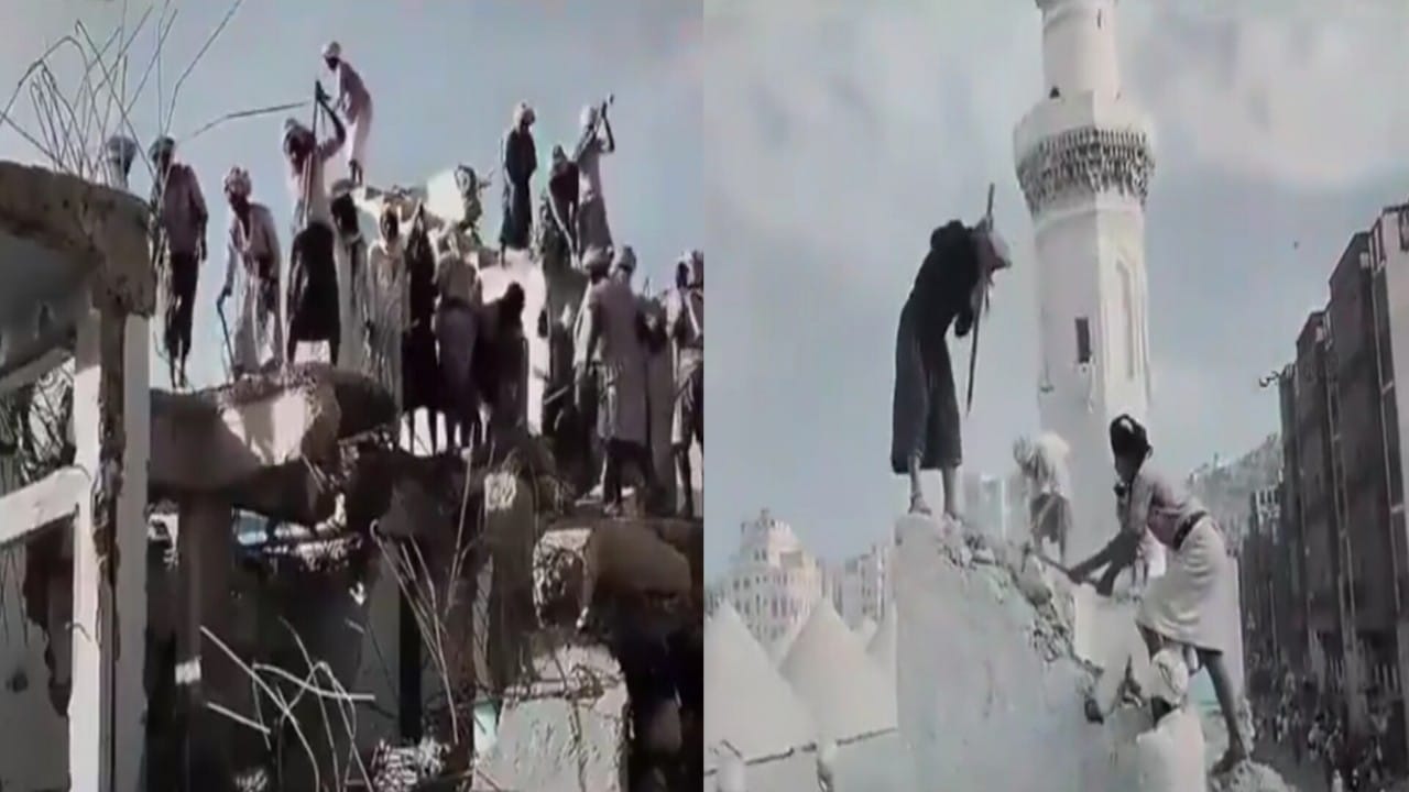 فيديو نادر لأول توسعة للحرم المكي عام 1955.. فيديو