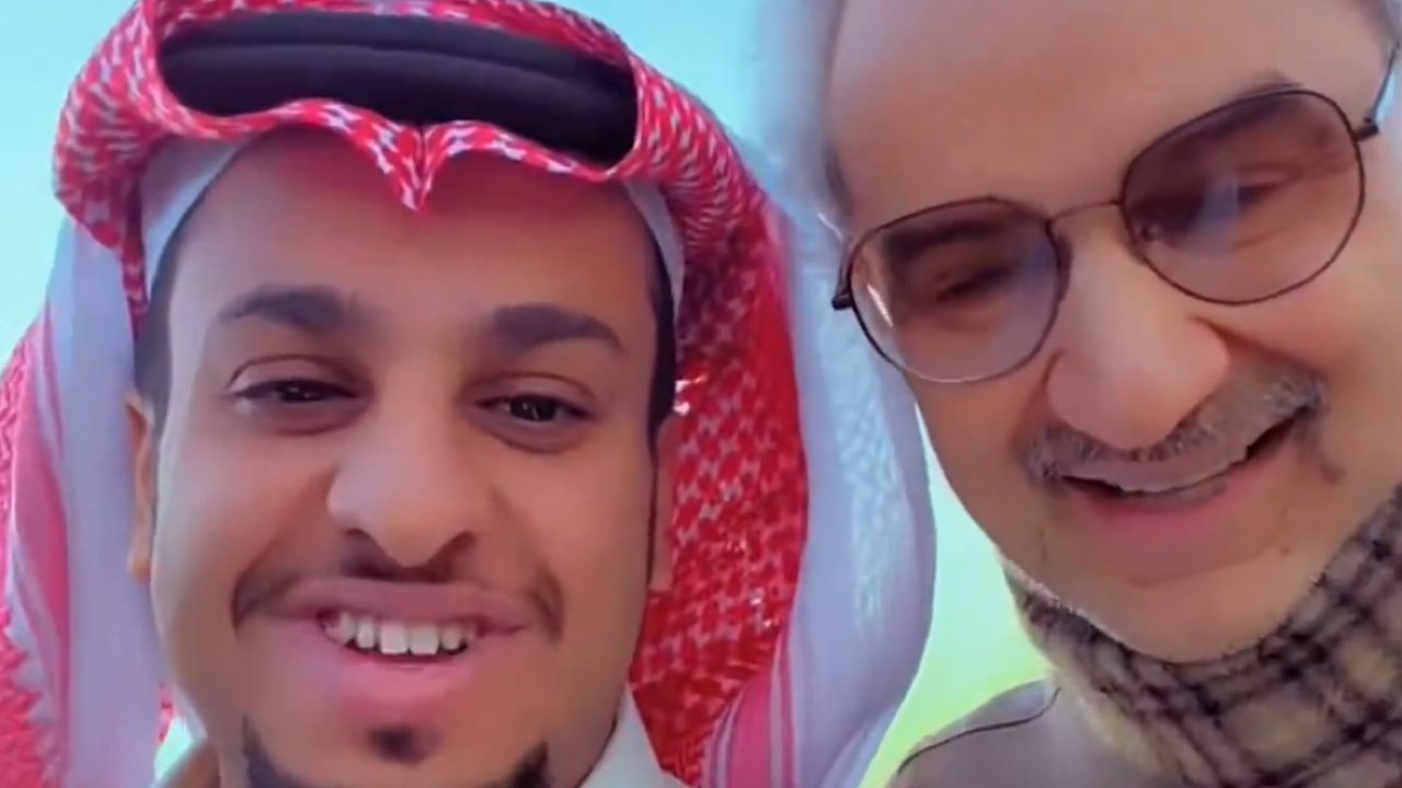 لقاء ودي يجمع الأمير الوليد بن طلال بفيصل العيسى .. فيديو