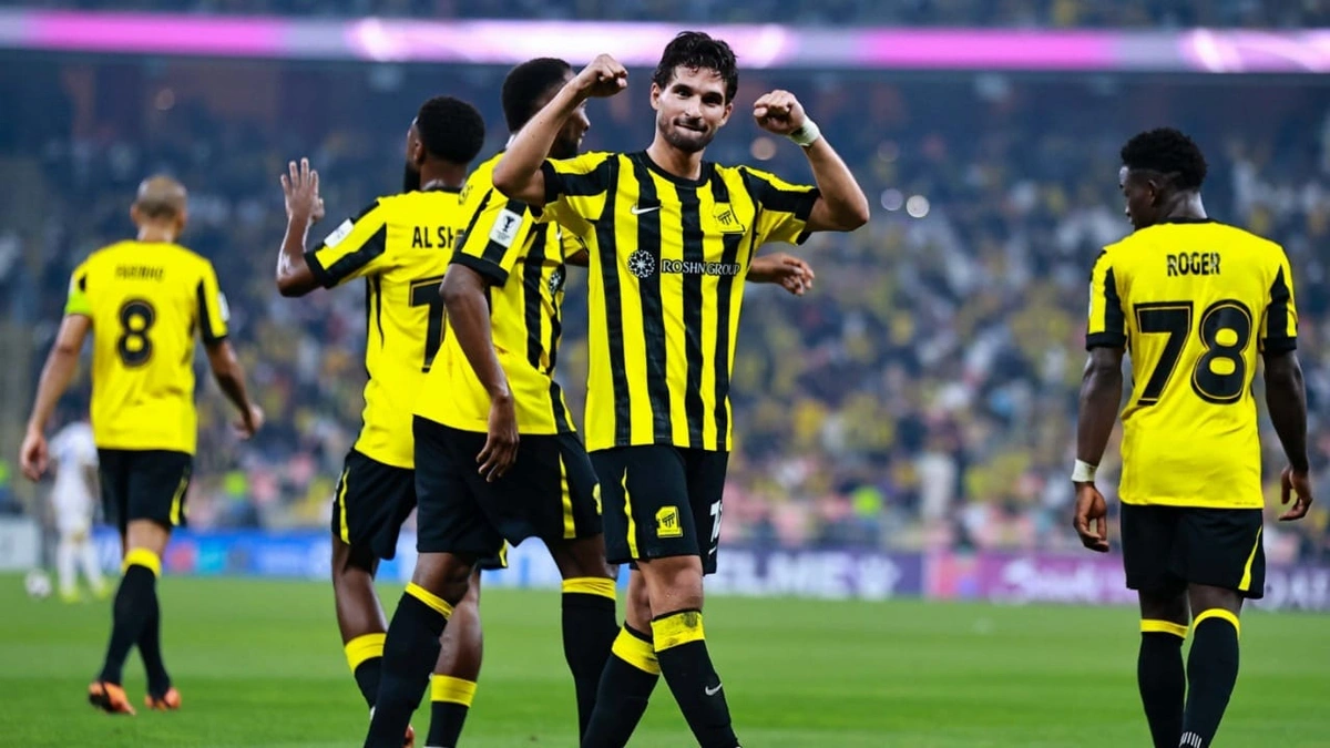 الاتحاد يمطر شباك الغرافة بسبعة أهداف .. صور