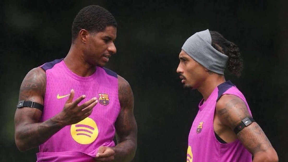 برشلونة يفتقد راشفورد ورافينيا أمام أتلتيكو مدريد