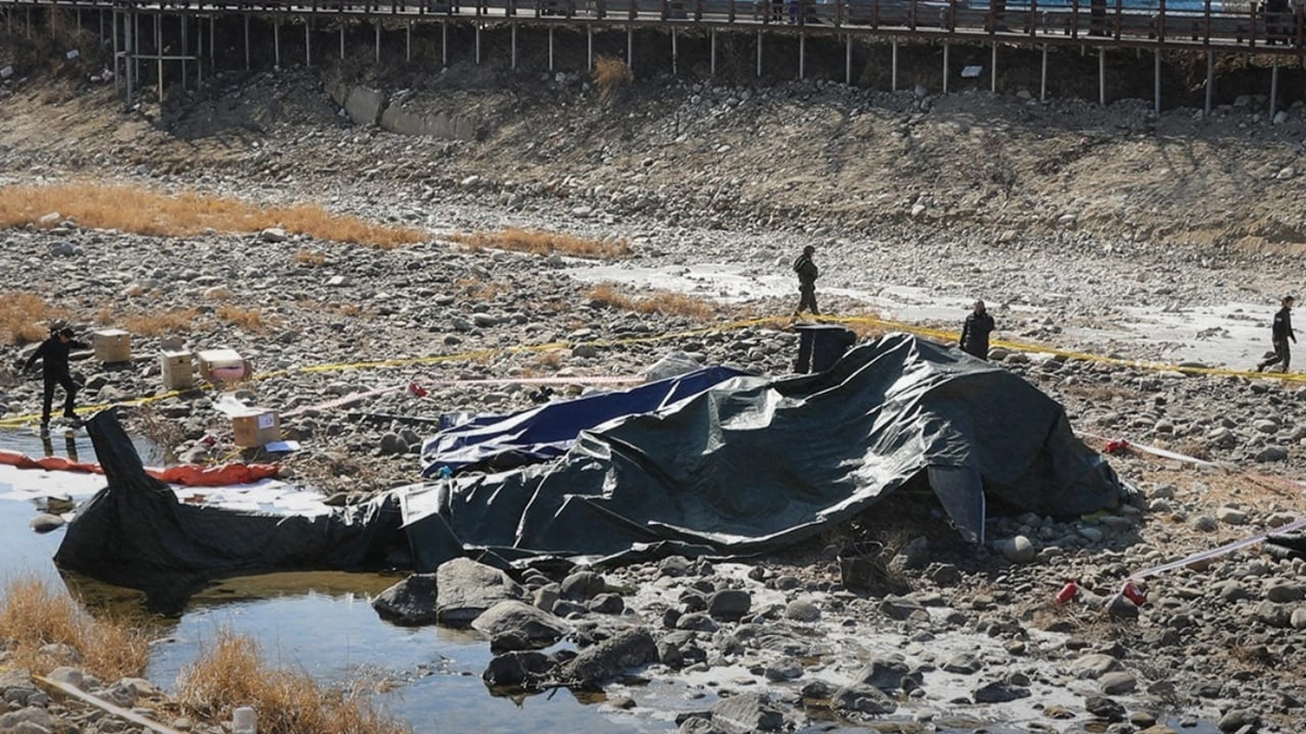 تحطم مروحية عسكرية في كوريا الجنوبية يودي بحياة طيارين .. صور