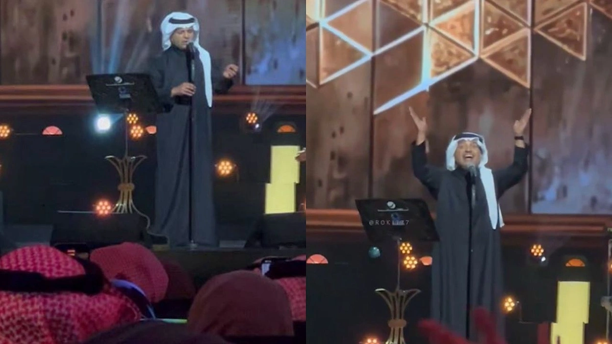 انقطاع مفاجئ للصوت خلال حفل راشد الماجد والجمهور يتفاعل بتصفيق حماسي.. فيديو