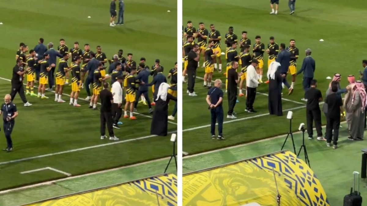 التعاون ينظم ممرًا شرفيًا لبطل دوري الكرة الشاطئية .. فيديو