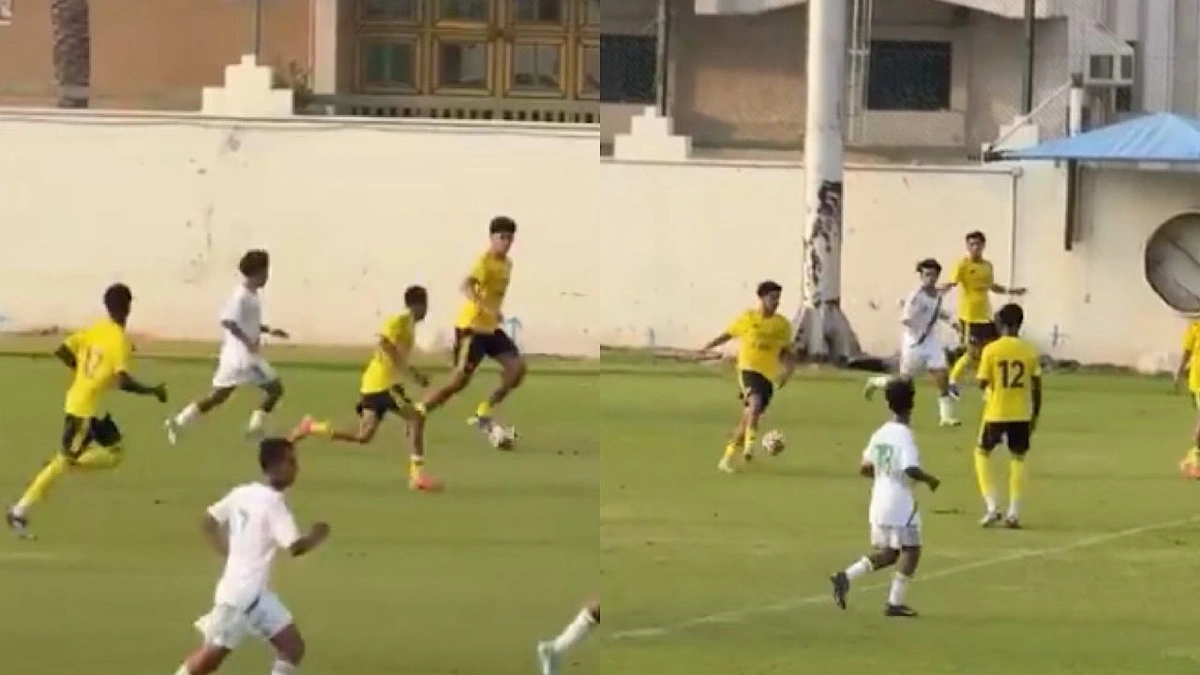 كريستيانو رونالدو جونيور يبهر الجماهير بمراوغاته مع النصر تحت 16 عامًًا.. فيديو