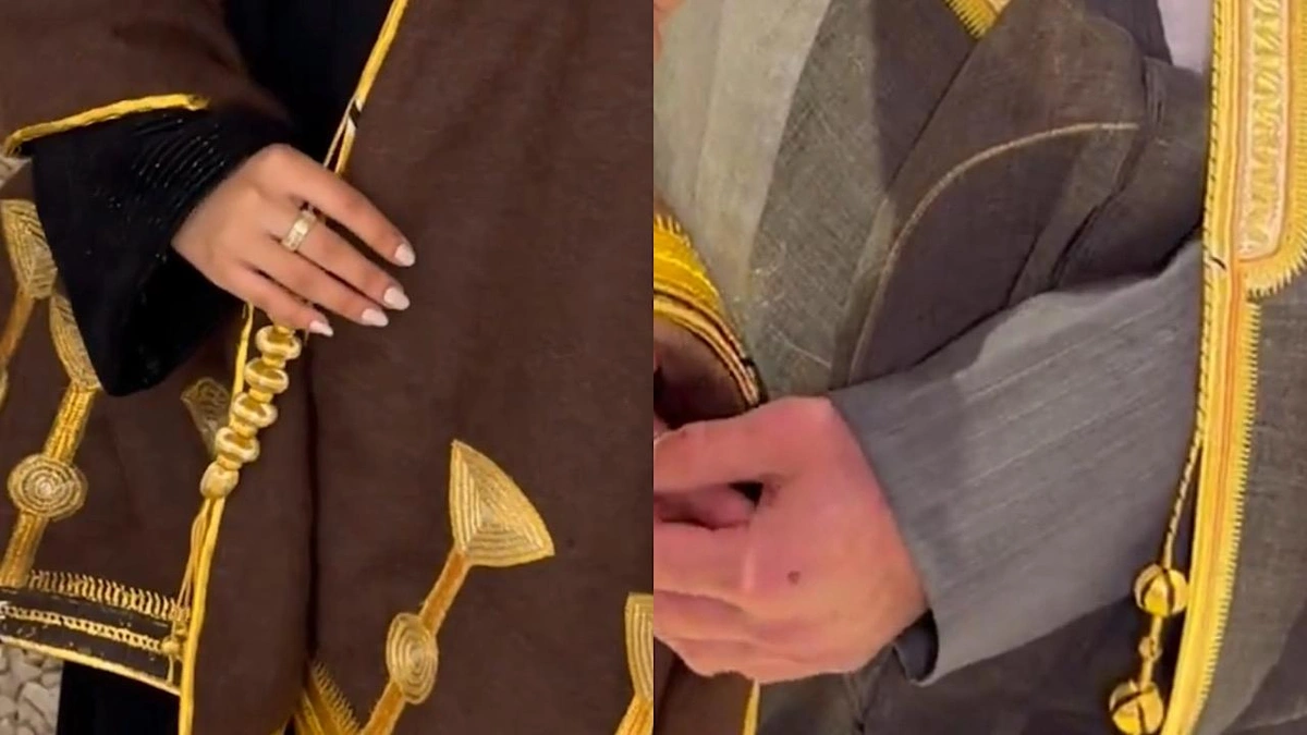 لأول مرة عالميًا شال نسائي من الماهود في مهرجان البشت الحساوي  .. فيديو