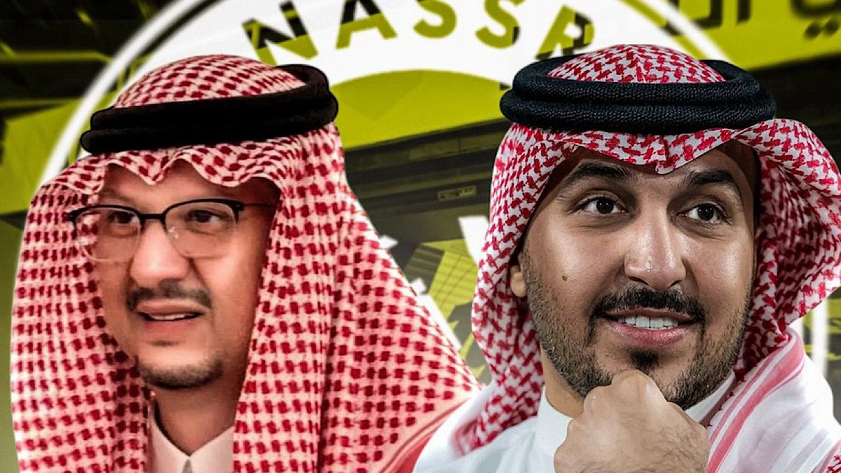 الأمير فيصل بن تركي وإبراهيم المهيدب يترقبان عرض  النصر للاستثمار