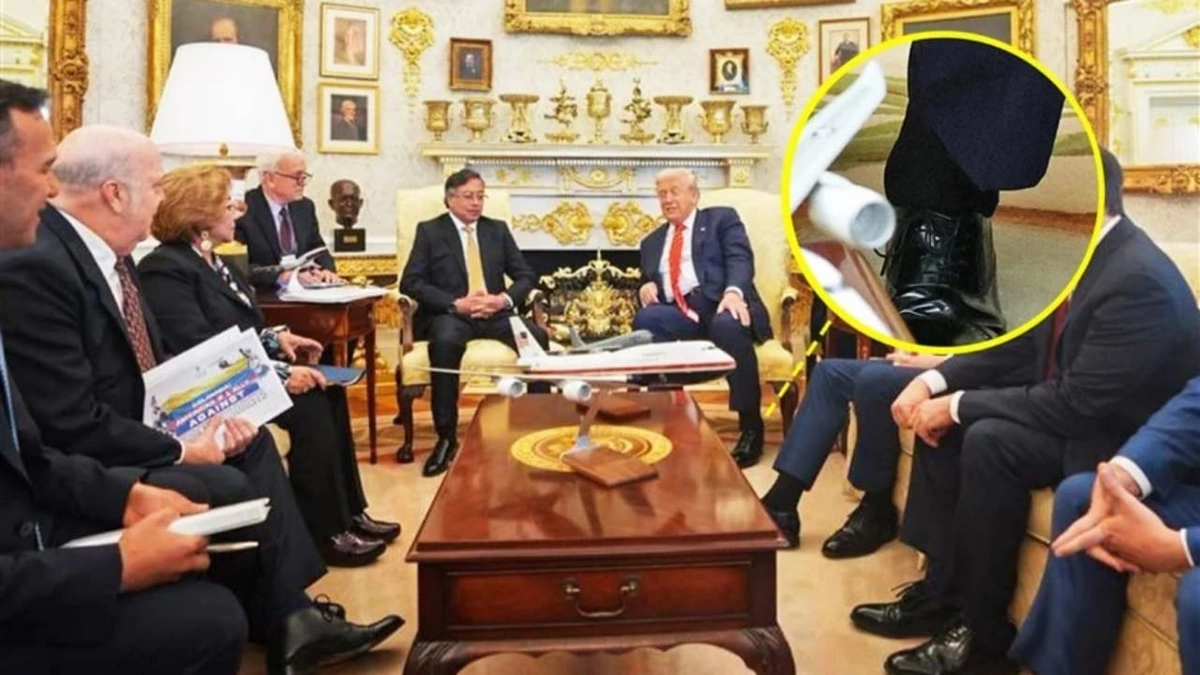 انتفاخ كاحلي ترامب في لقاء رسمي يثير تساؤلات جديدة حول صحته .. صور