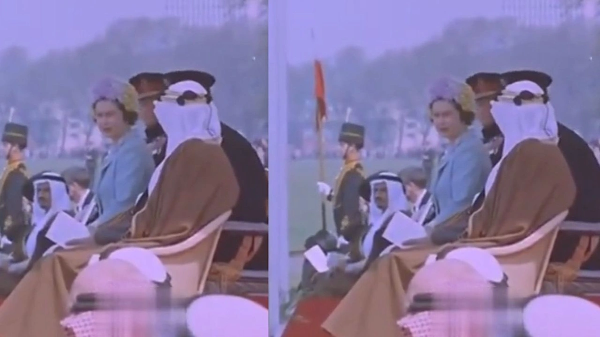 مقطع نادر لـ زيارة الملك فيصل إلى بريطانيا واستعراض الخيالة الإنجليزي.. فيديو