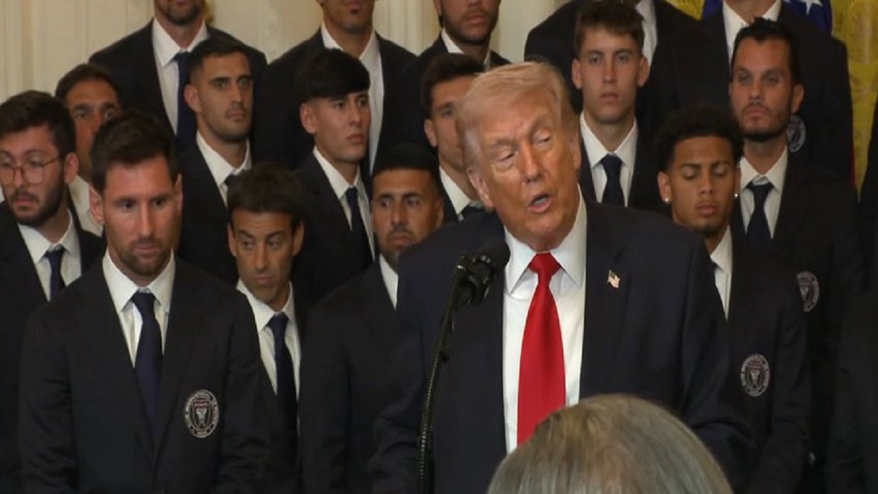 ترامب يهدد إيران بحضور إنتر ميامي وميسي .. فيديو