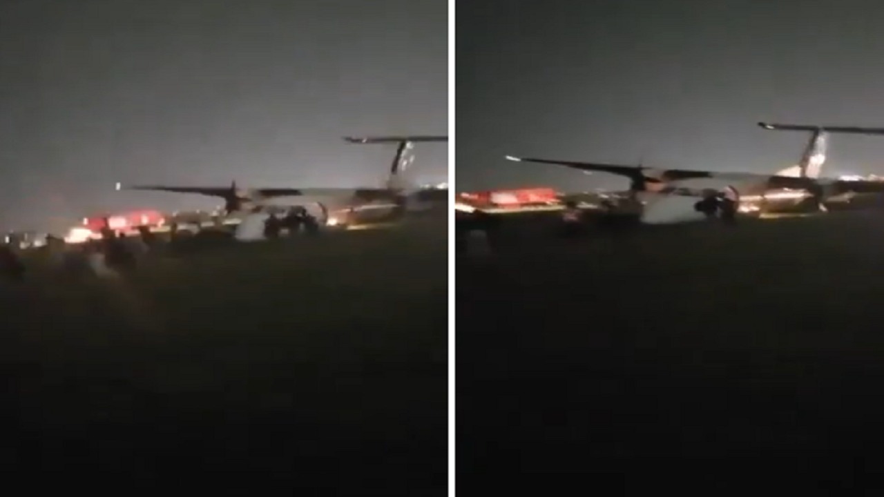 تحطم طائرة أثناء هبوطها في مطار ويلسون في كينيا.. فيديو