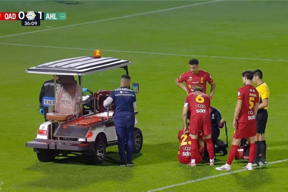 القادسية يعلن إصابة وليد الأحمد بقطع في الرباط الصليبي