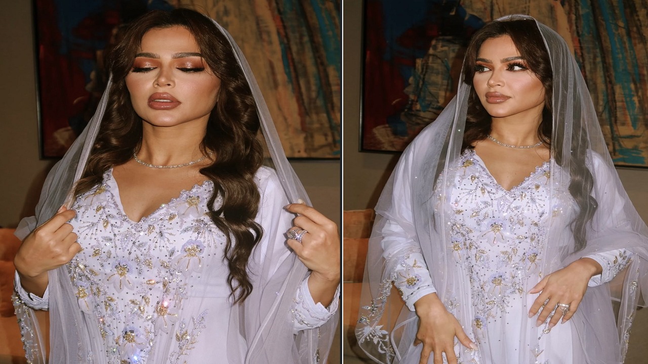 نهى نبيل تتألق بالأبيض في ليلة العيد