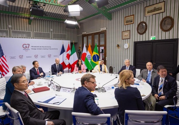 وزير الخارجية يشارك في جلسات الاجتماع الوزاري لمجموعة السبع