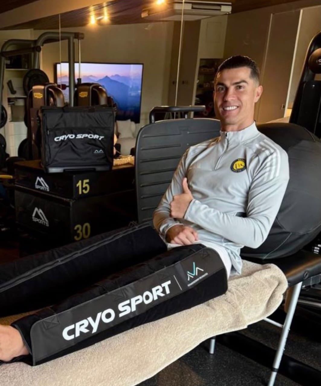 رونالدو: أتعافى وأنا جاهز لمشاهدة المباراة هيا بنا يا نصر