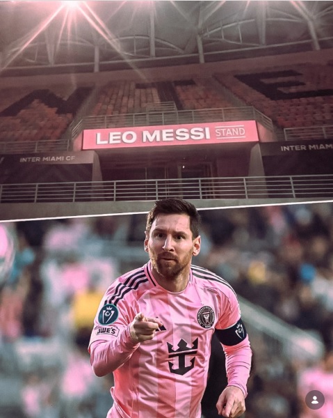 إنتر ميامي يكرم ميسي بمدرج يحمل اسمه.. فيديو