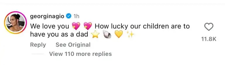 جورجينا لـ رونالدو في عيد الأب: أنت نورنا