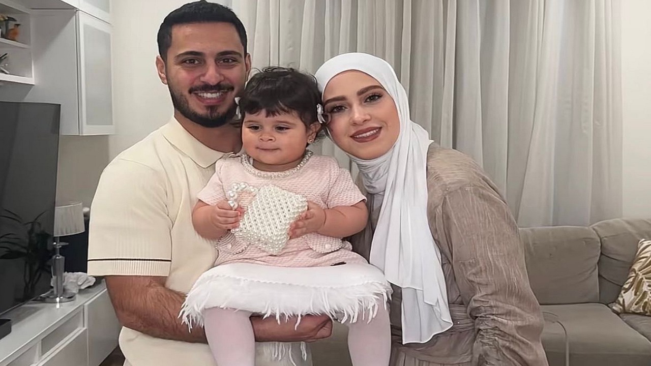 وليد مقداد برفقة عائلته في عيد الفطر