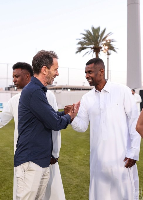 استقبال خاص لـ محمد نور والمنتشري بتدريبات الاتحاد.. صور