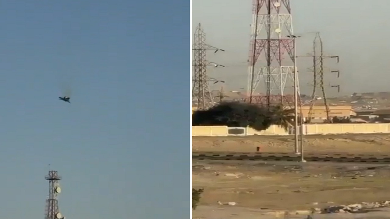 سقوط مقاتلة أمريكية من طراز F-15 فوق الكويت.. فيديو