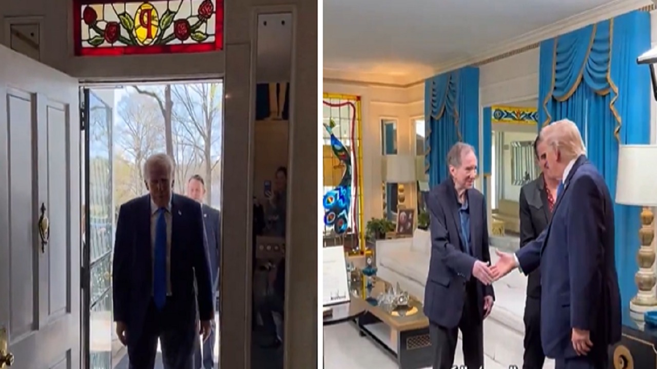 ترامب يزور منزل أسطورة الروك آند رول إلفيس بريسلي.. فيديو