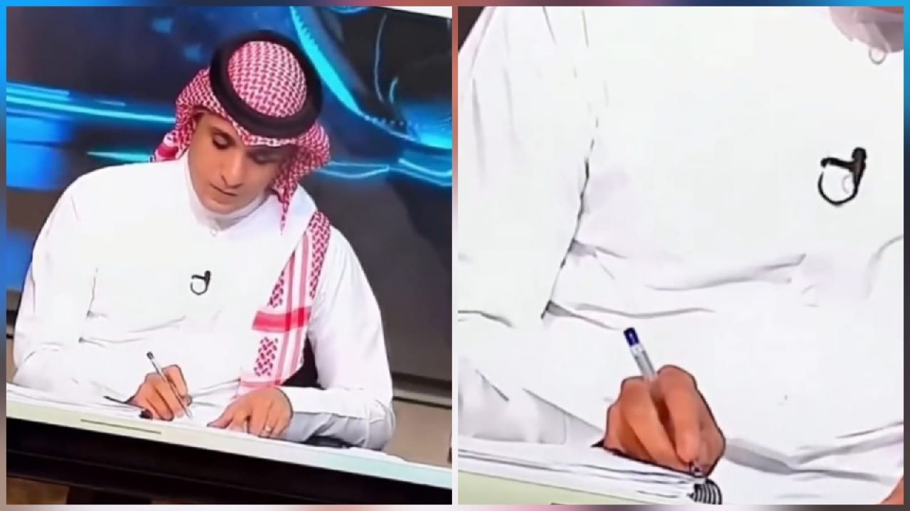 السالمي يثير تفاعلا واسعا بسبب طريقة مسك القلم.. فيديو