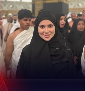 هدى الإتربي تؤدي مناسك العمرة.. صور