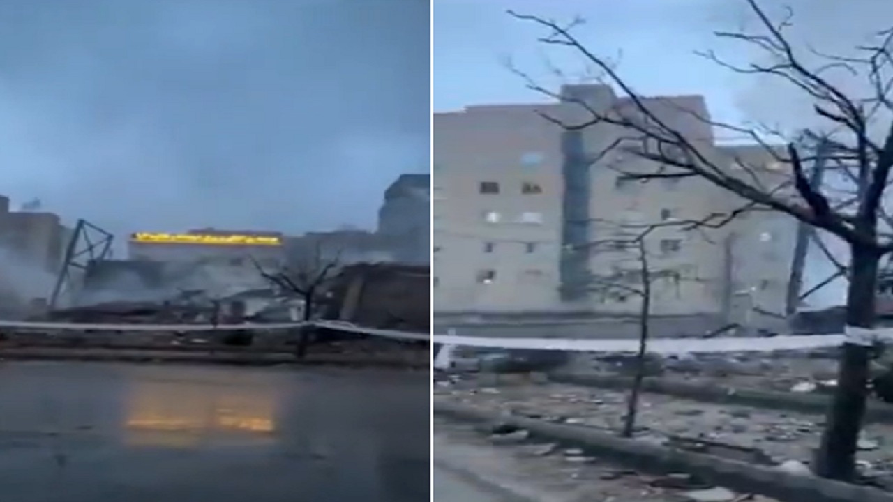 قصف يدمر معهد أبحاث محركات الدفع الفضائي في تبريز.. فيديو