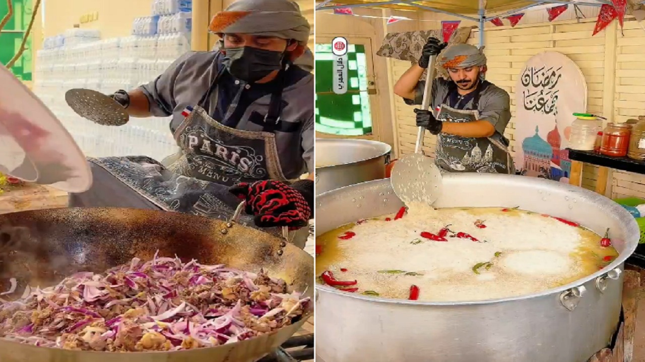 شاب بالقصيم يحول منزله إلى مطبخ لتقديم إفطار لـ 1200 صائم يوميا.. فيديو