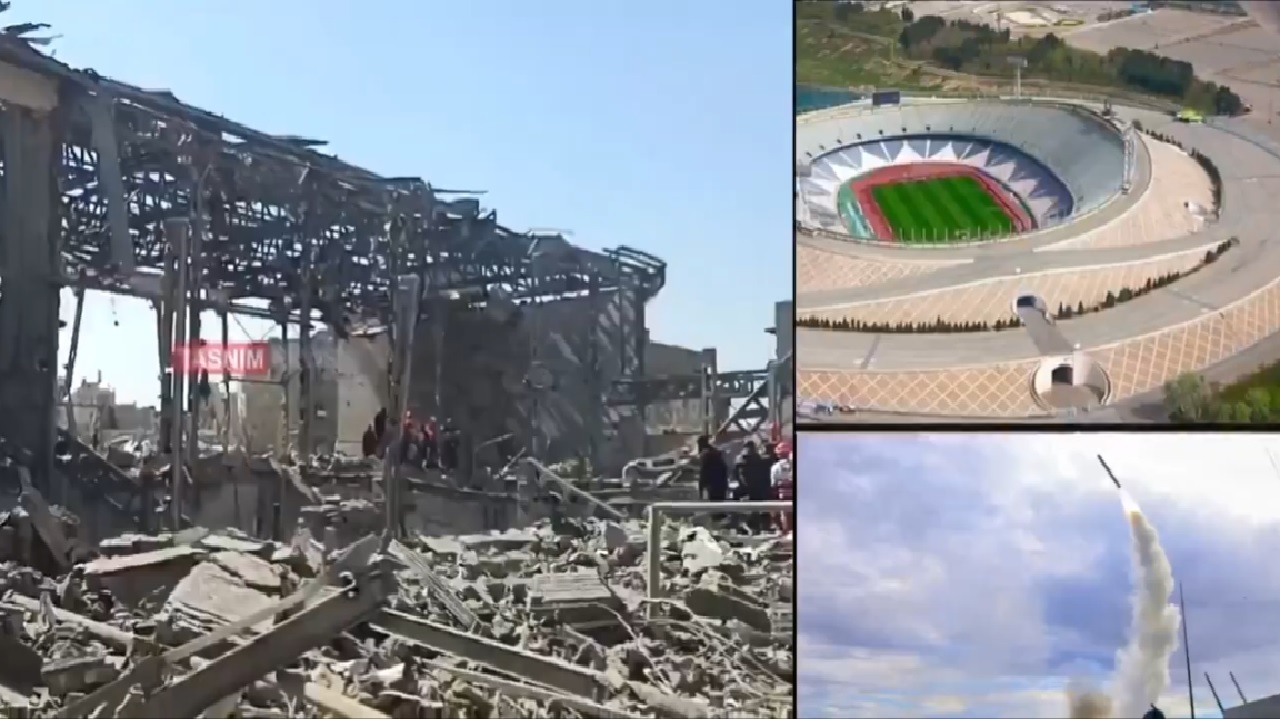 غارات أمريكية وإسرائيلية تدمر أكبر صالة رياضية بإيران.. فيديو