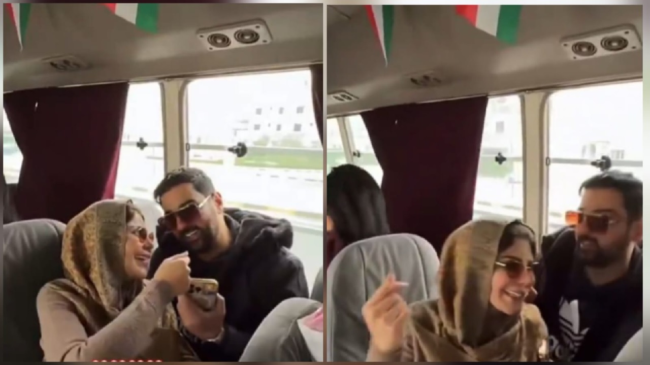 ظهور عفوي يجمع إلهام الفضالة وزوجها شهاب جوهر.. فيديو